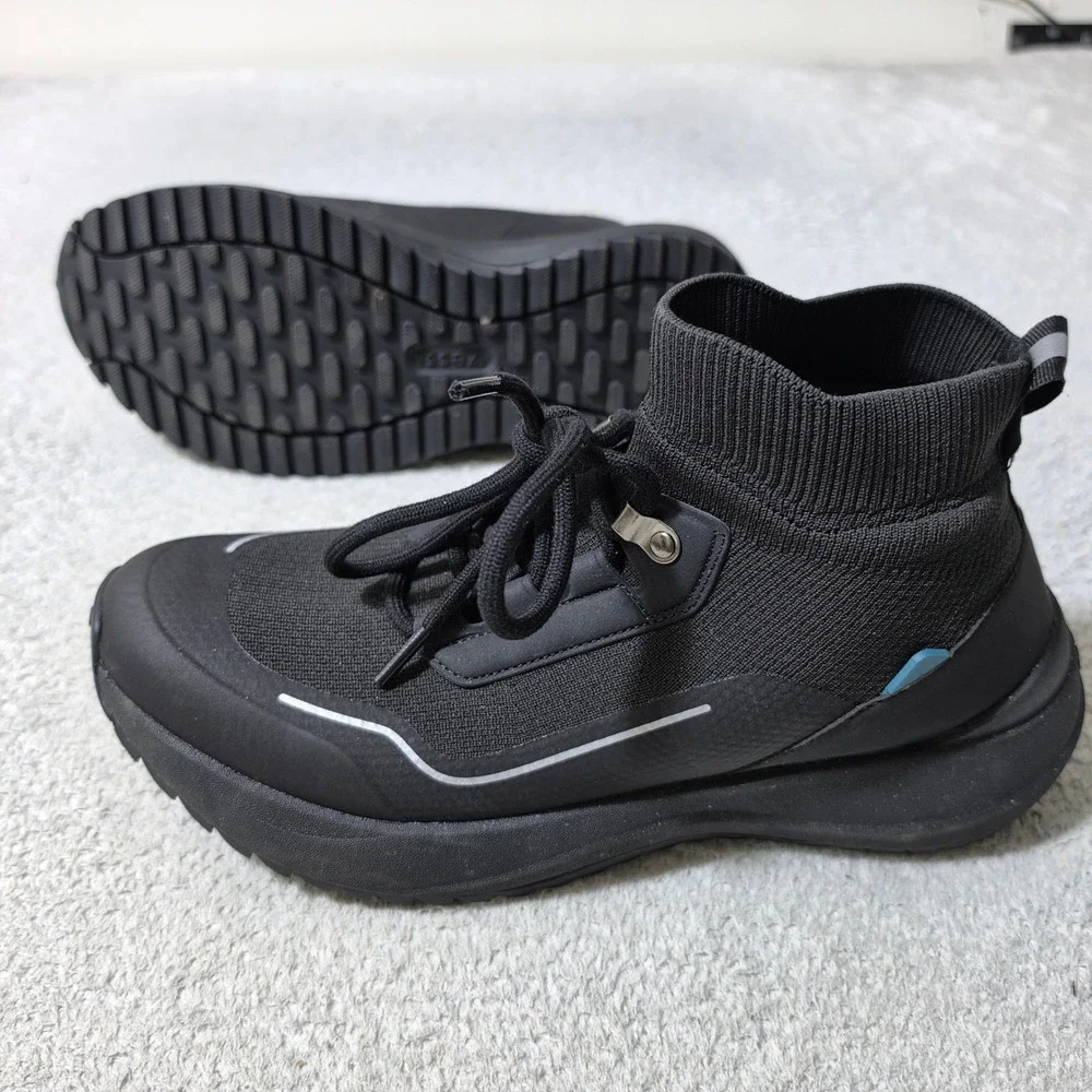 Vessi Stormburst High Top Women Size 11 Black Waterproof Sneakers Boots MINT